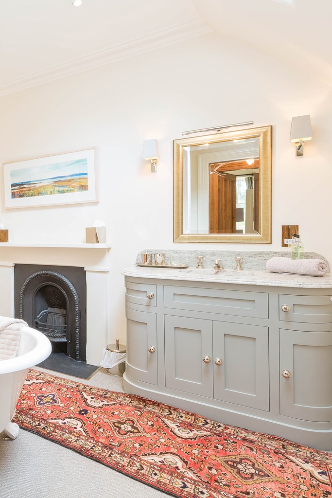 Master bedroom of Letterewe Lodge near Achnasheen