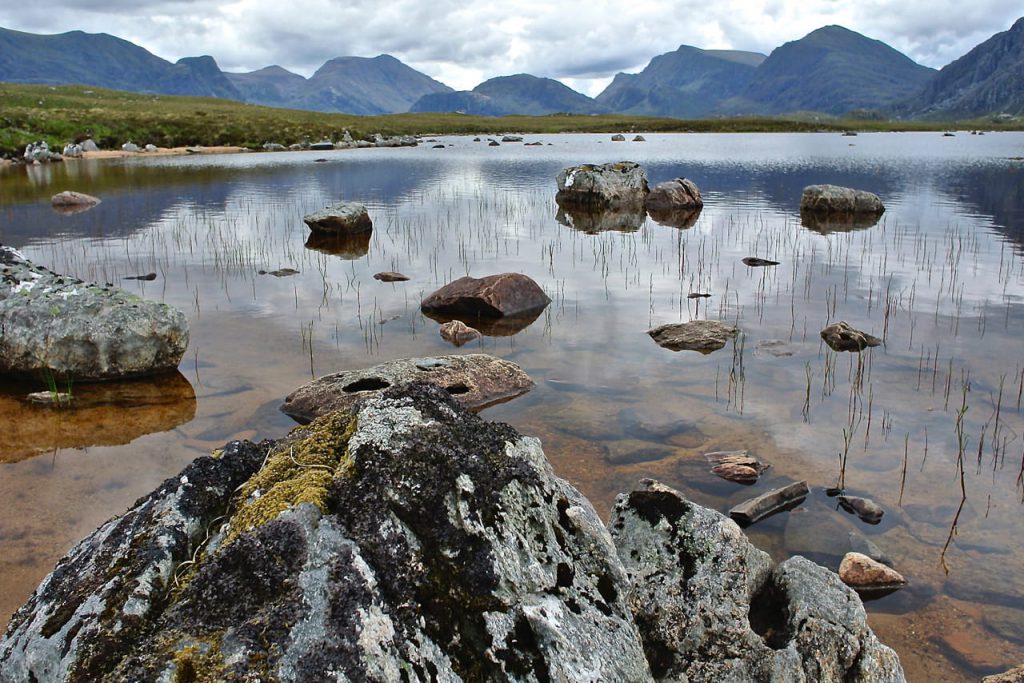 Fionn loch for brown trout fishing in Scotland