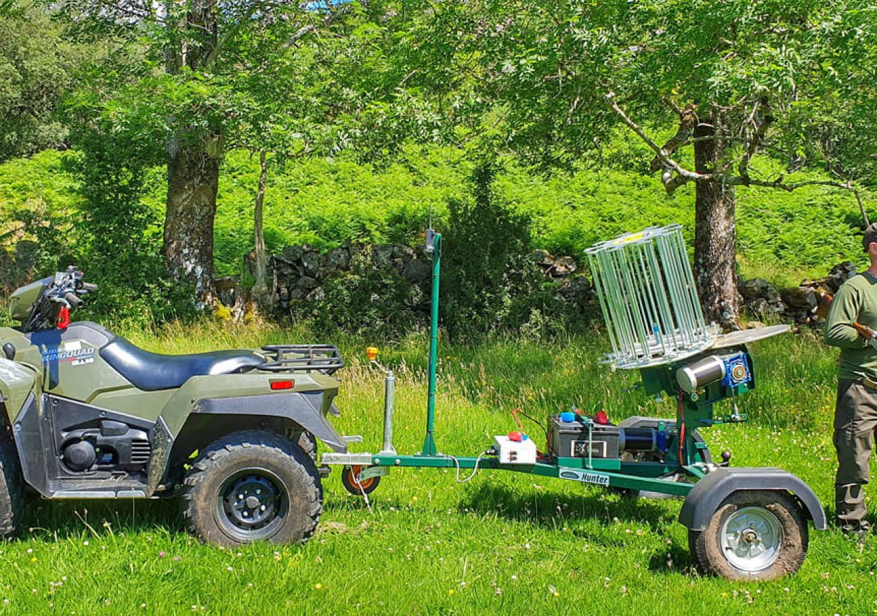 Clay pigeon shooting in Scotland