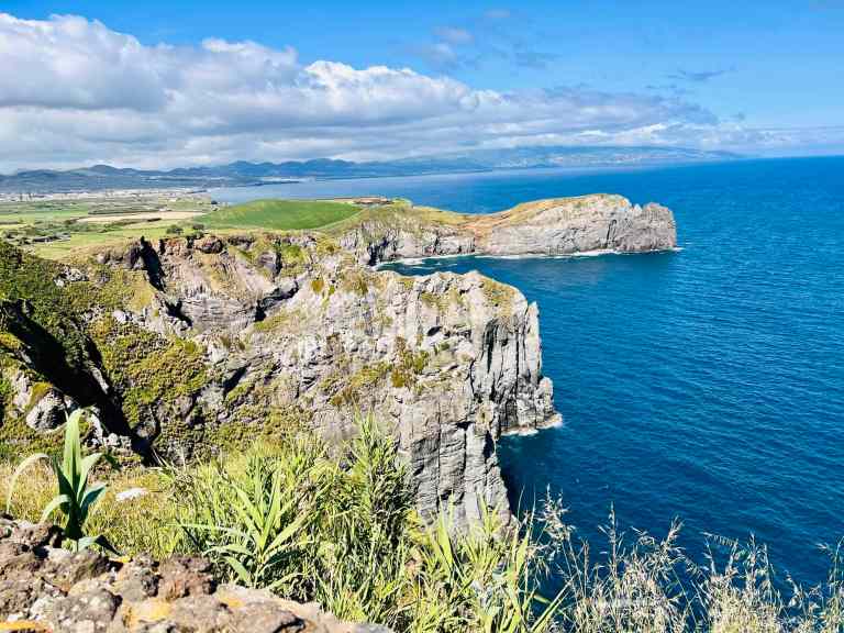 Stunning coastal cliffs overlooking the Atlantic Ocean in Ireland.