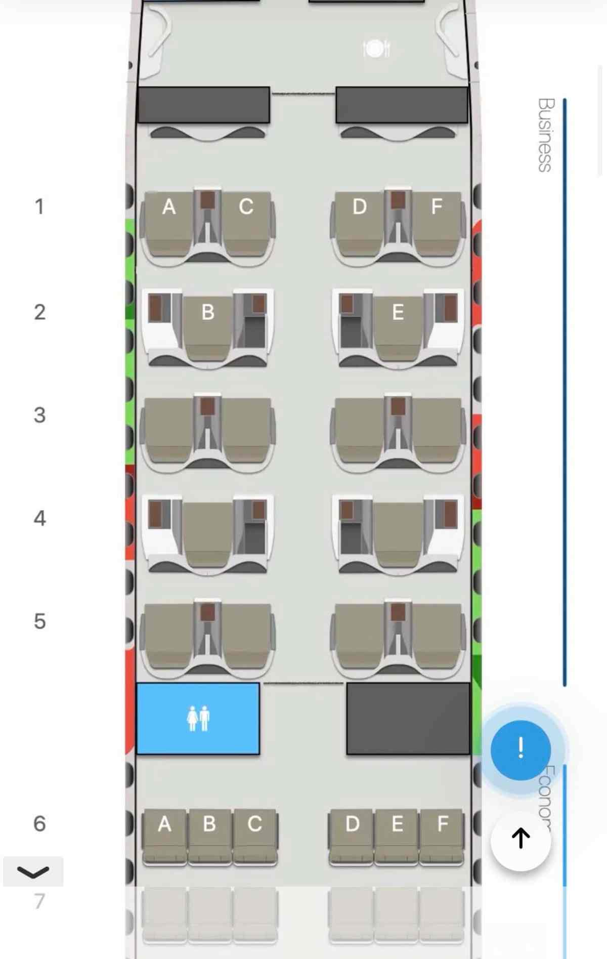 Bus interior layout with seats and aisle for travel comfort.
