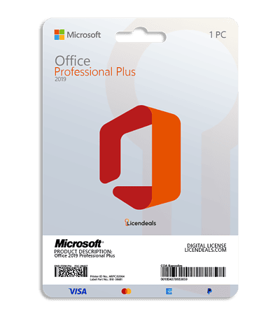 License for Office 2019 Professional Plus software.