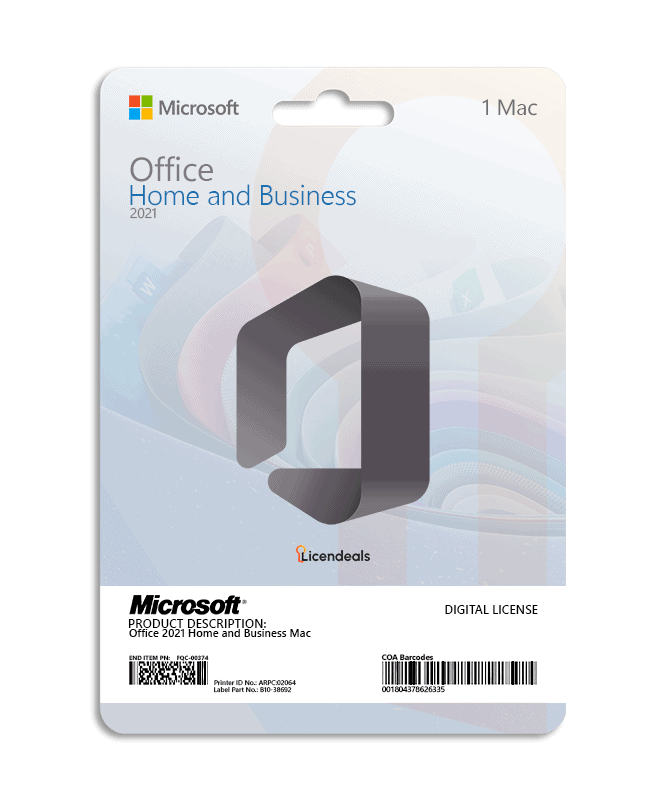 Office 2021 Home and Business MAC Licendeals