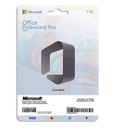 Office 2021 Professional Plus software license for Windows PCs.