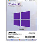 OEM Windows 10 Pro license for PC activation.