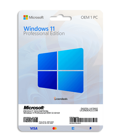 OEM Windows 11 Professional license for PC.