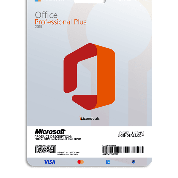 Office 2019 Professional Plus BIND software license key.
