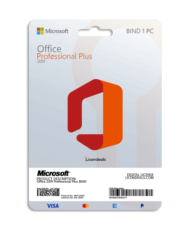 Office 2019 Professional Plus BIND Office 2019 Professional Plus BIND software license key.