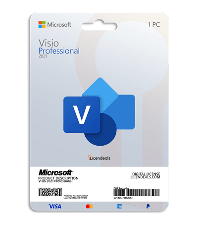 Visio 2021 Professional software box for diagramming and flowcharts.