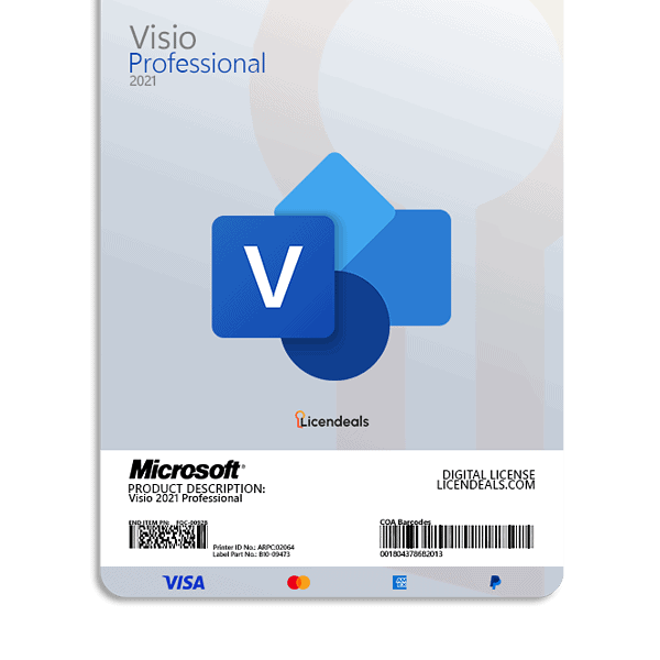 Visio 2021 Professional software box for diagramming and flowcharts.