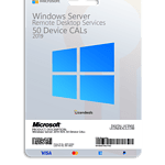 Remote Desktop Services CALs for Windows Server 2019, 50 device licenses included.