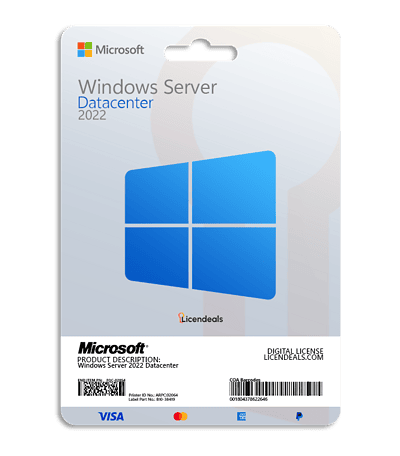 Windows Server 2022 Datacenter license for enterprise use.
