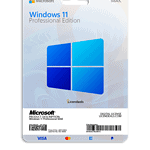 Windows 11 Pro MAK license card for digital activation.