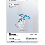 SQL Server 2019 Standard software license for database management.