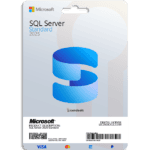 SQL Server 2025 Standard software license for database management.