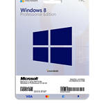 Windows 8 Professional Edition software for PC, digital license included.