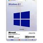 Windows 8.1 Professional license for PC activation.