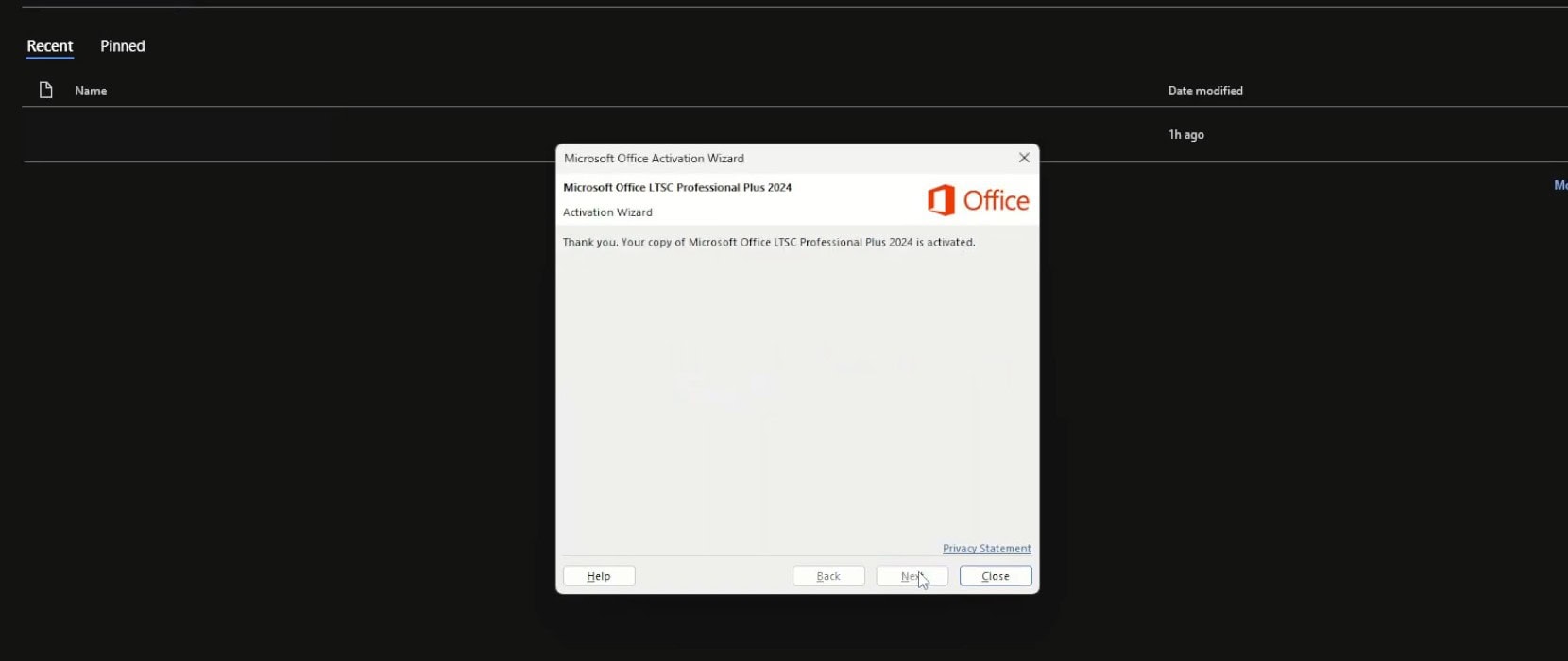install and activate office 2024 professional plus ltsc 10 1