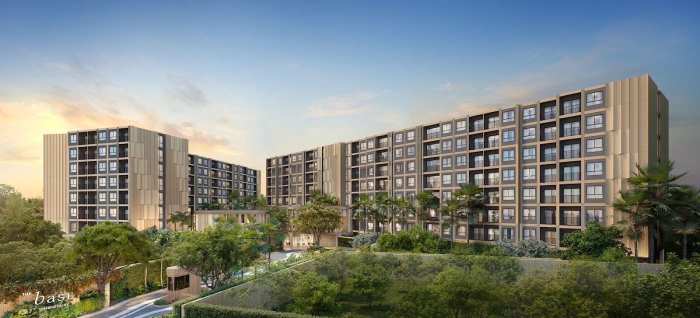 THE BASE Cherngtalay by Sansiri building exterior - near-complete condo Cherngtalay Phuket