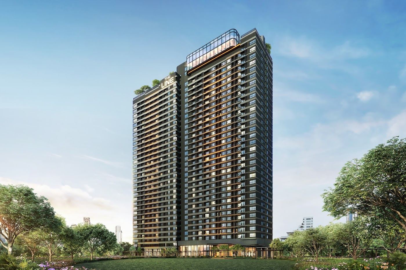 THE LINE Vibe overall exterior view Bangkok - Sansiri condominium Bangkok Thailand