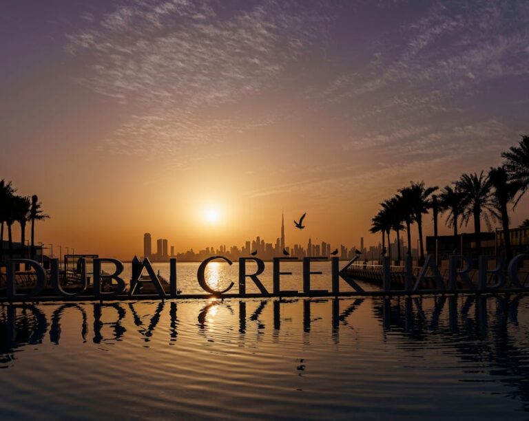 Dubai Creek Harbour Sunset