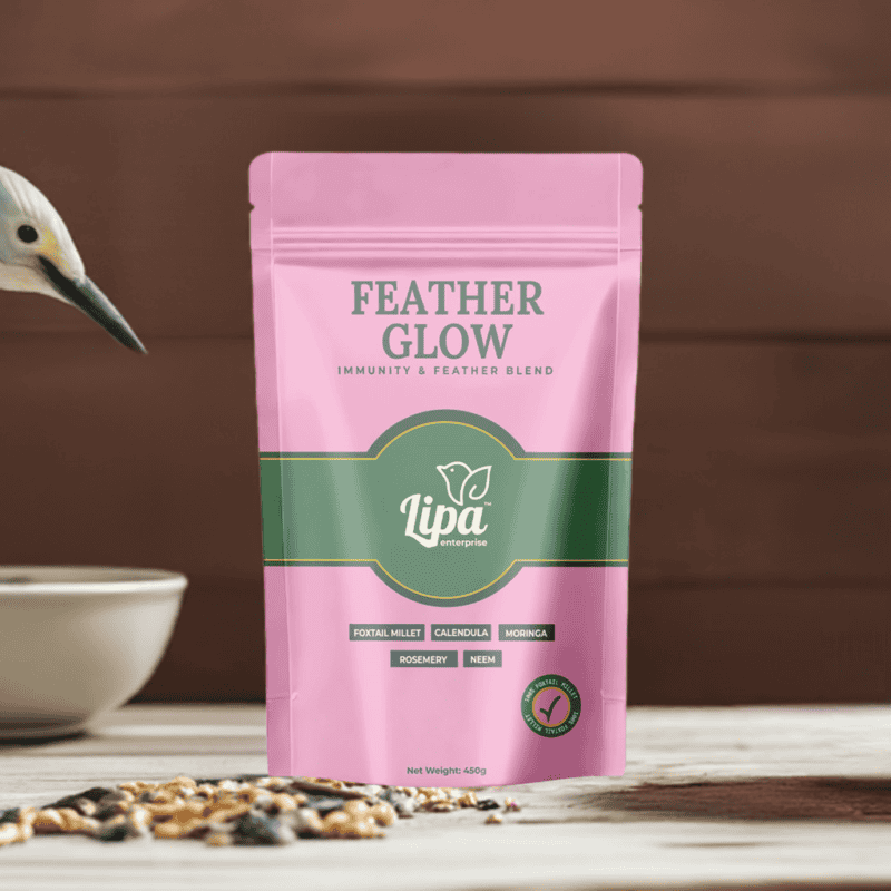 Feather Glow Bird Food LIPA Herbal Feed 450g edited 4