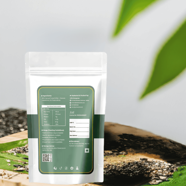 Foxtail Millet for Birds – Natural Seed LIPA Herbal Feed 950g edited 2 1