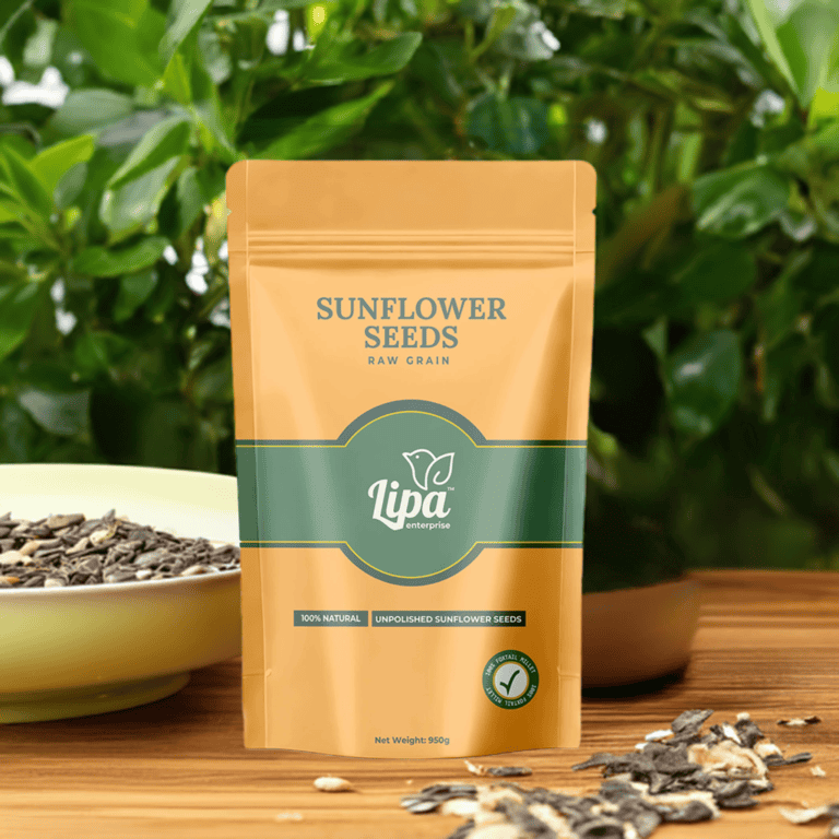 LIPA Sunflower Seeds for Birds – Natural Seed | LIPA Herbal Feed (950g)