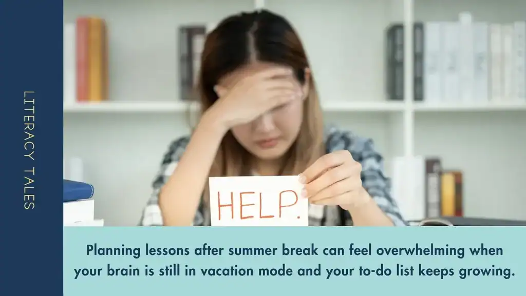 visual of a teacher needing help with planning and preparation 