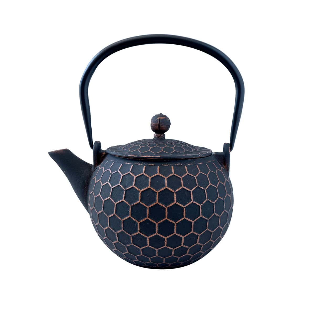 LMC Cast Iron Teapot - Black and Gold (1200ml)
