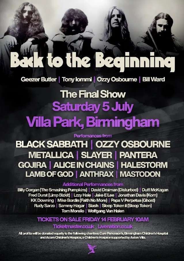 ozzy osbourne back to the beginning live stream