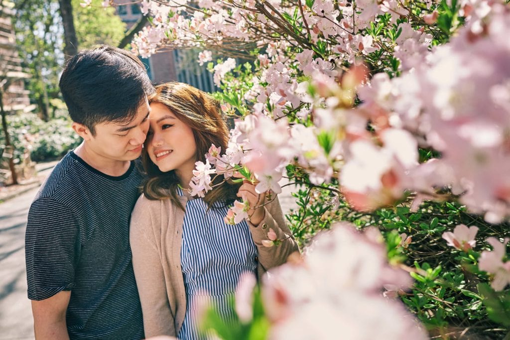 Couples engagement photos at UW
