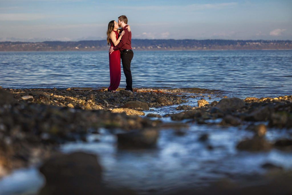 Lin and Cameron have their engagement at Suquamish Dock