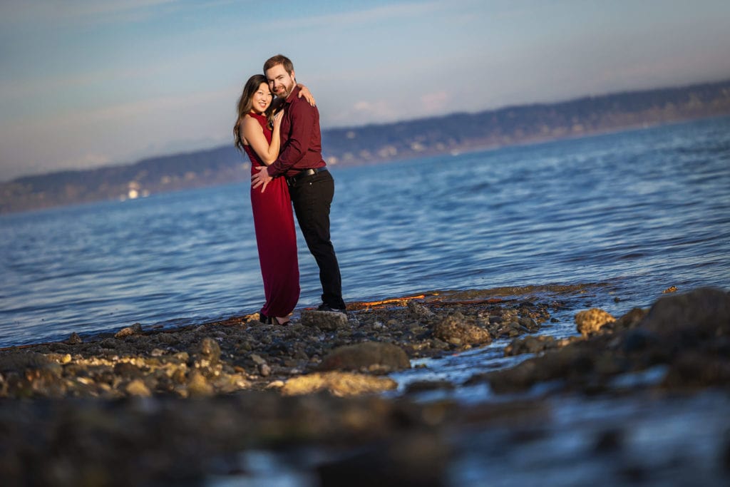 Lin and Cameron have their engagement at Suquamish Dock