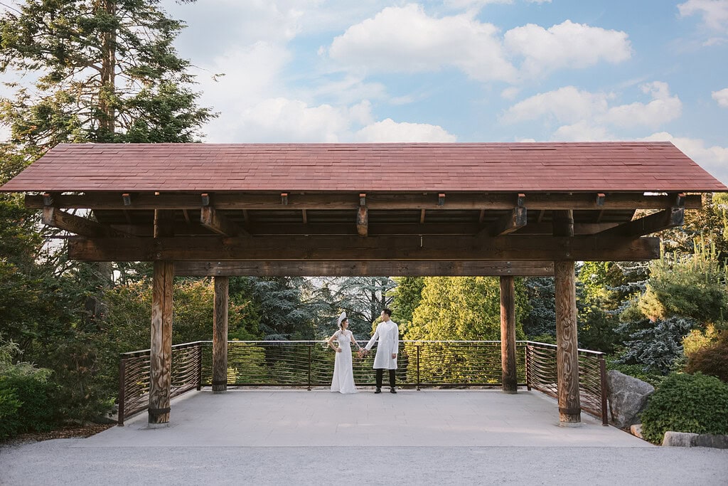 Kubota Garden Engagement Photographer 2