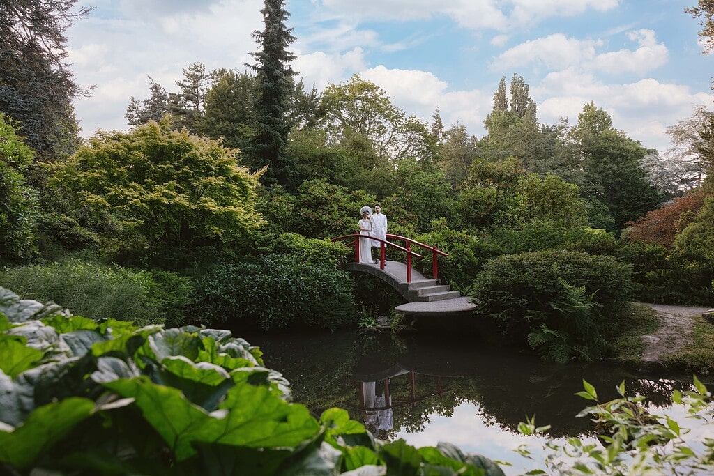 Kubota Garden Engagement Photographer 3