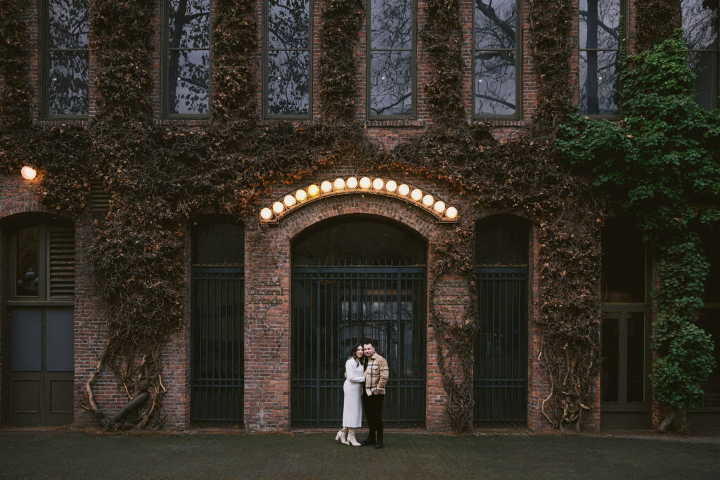 Occidental Square engagement photos