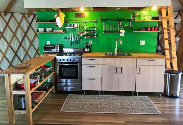 Well stocked kitchen to make all your meals