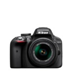 Appareil photo Nikon D3300 avec objectif 18-55mm, haute qualité pour la photographie.