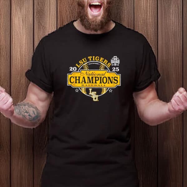 2025 NCAA Division I LSU Tigers National Champions Baseball Shirt
