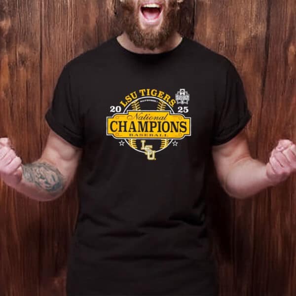 2025 NCAA Division I LSU Tigers National Champions Baseball Shirt
