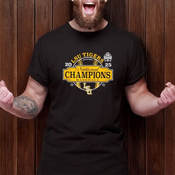 2025 NCAA Division I LSU Tigers National Champions Baseball Shirt