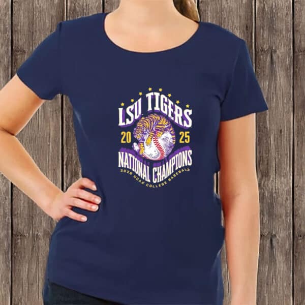 College Baseball Victory Tee, LSU Tigers 2025 National Champions Shirt