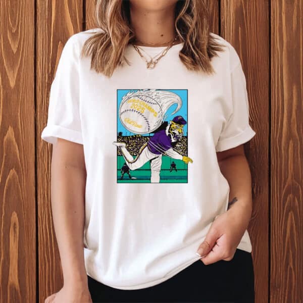 College World Series Victory Tee, Mike the Tiger 2025 LSU Baseball Champs Shirt