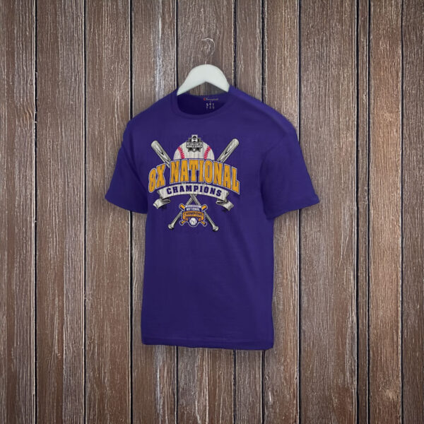 LSU 8X National Champions Shirt – NCAA College World Series Baseball Tee