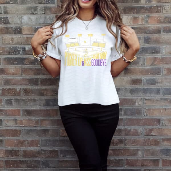 LSU Baseball "Pucker Up & Kiss That Baby Goodbye" Shirt – Alex Box Stadium Tee