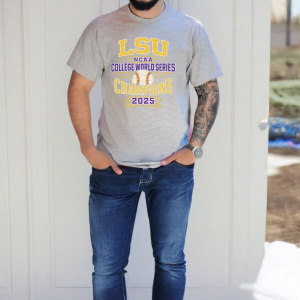 LSU College World Series Champions 2025 Shirt – NCAA Baseball Victory Tee