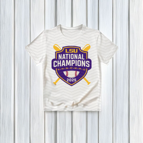 LSU National Champions 2025 Baseball T-Shirt