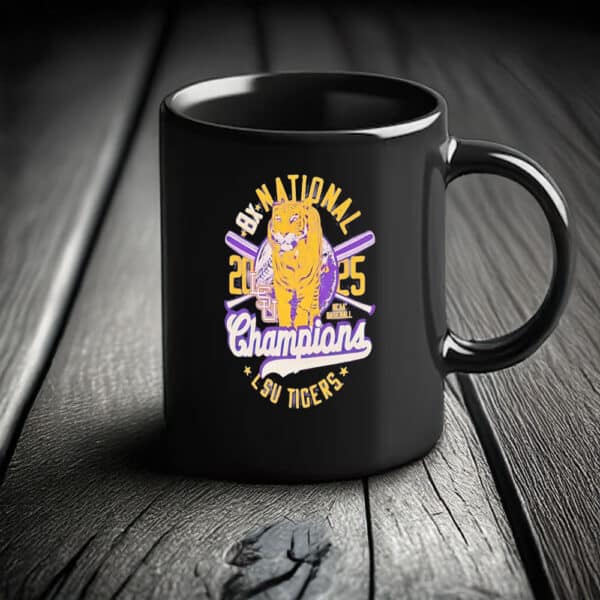 LSU Tigers 2025 8X National Champions Mug