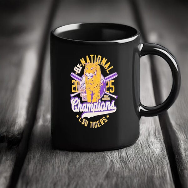LSU Tigers 2025 8X National Champions Mug